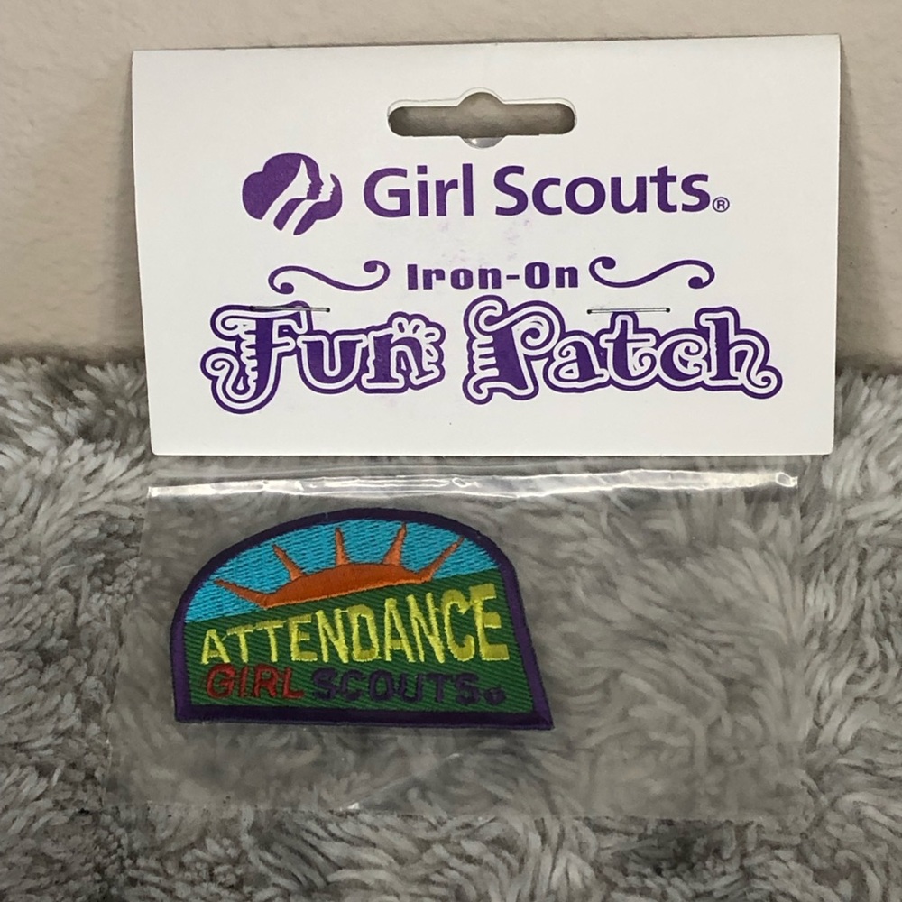 NWT Girl Scouts Iron On Fun Patch Attendance Sewing Sew Skills Patches Badge